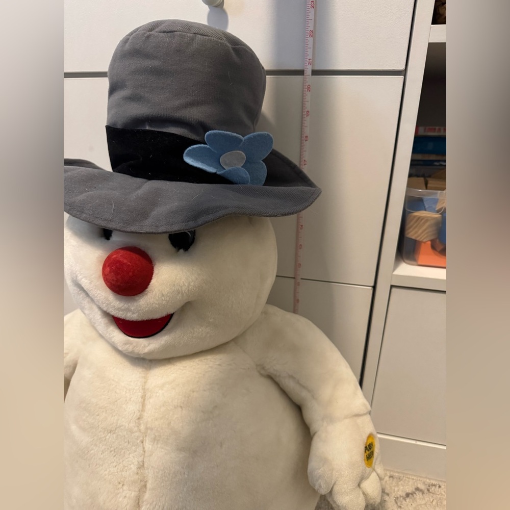 Tall Singing Frosty The Snowman Plush Stuffy , about 22” when sitting - Picture 5 of 5